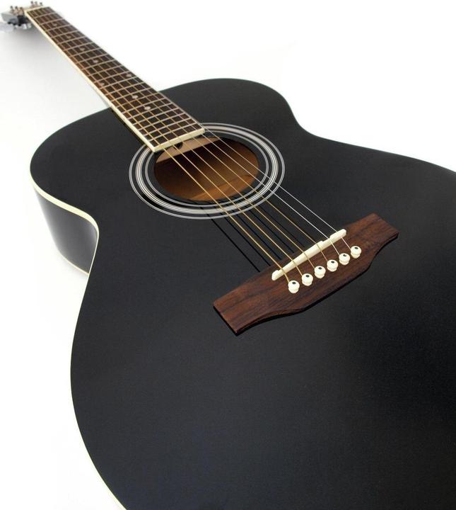 Actual product image Dimavery AW-303 acoustic guitar black (Western guitar)