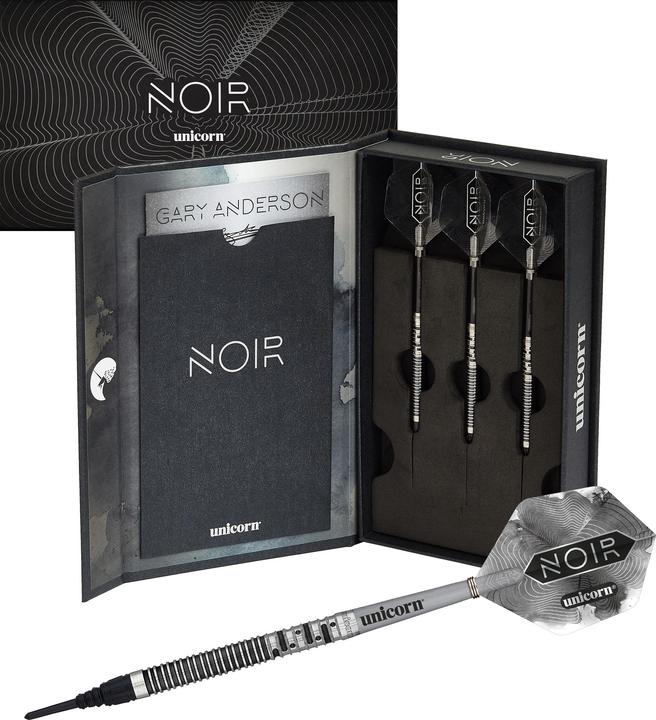 Immagine prodotto Unicorn Fase 5 campione del mondo Gary NOIR Anderson scatola di presentazione delle freccette morbide (20 g)