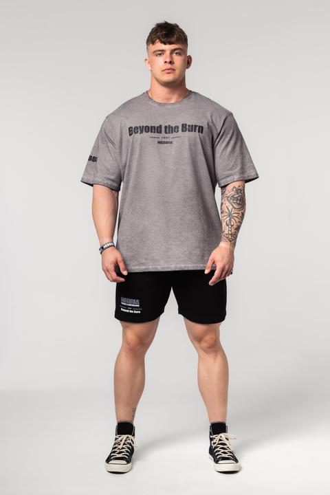 Immagine prodotto Nebbia T-Shirt Washed-off Heavyweight oversize Grind 370 - grigio chiaro (M)