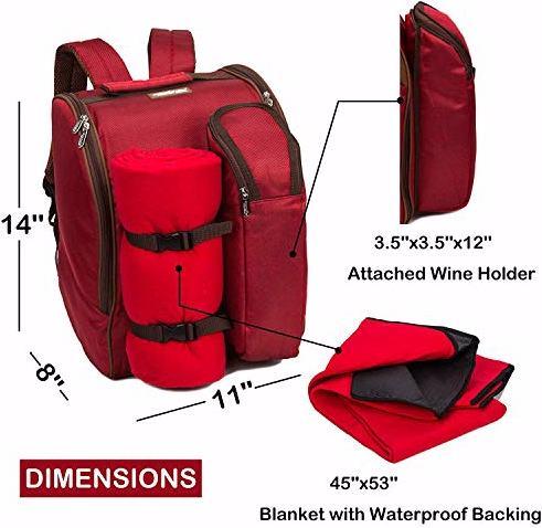 Immagine prodotto Apollo Walker Zaino da picnic per 2 persone