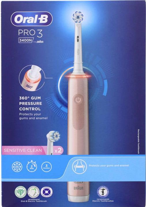 Immagine prodotto Oral-B Pro3 3400N Rosa Sensi (Spazzolino oscillante)