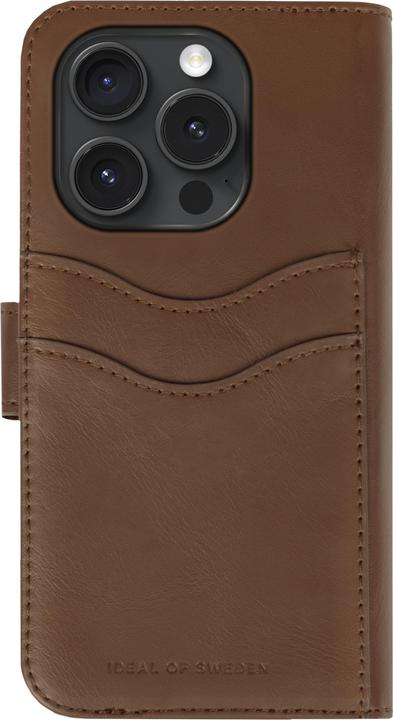 Actual product image iDeal Of Sweden iPhone 15 Pro Magnet Wallet +, Brown (Apple iPhone 15 Pro)