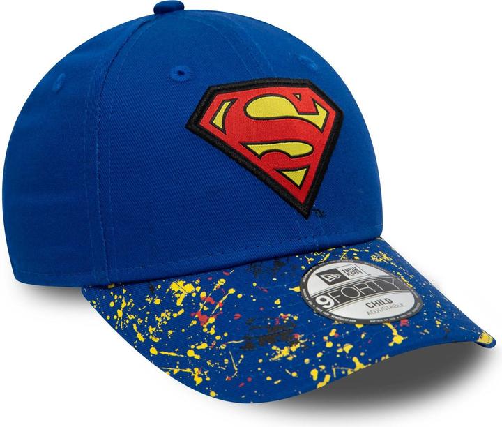 New Era 9Forty Kids Cap - PAINTED Superman royal - Child (53, 52 C, 54 C)