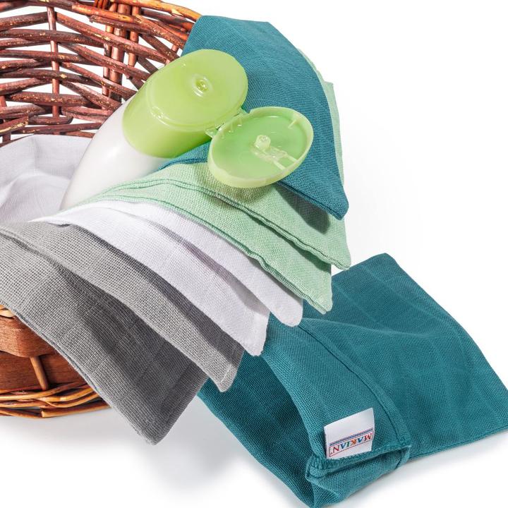 Produktbild Makian Baby-Waschlappen & Waschhandschuhe Mull-Waschhandschuh 8er Pack 15 x 20 cm - Patina /