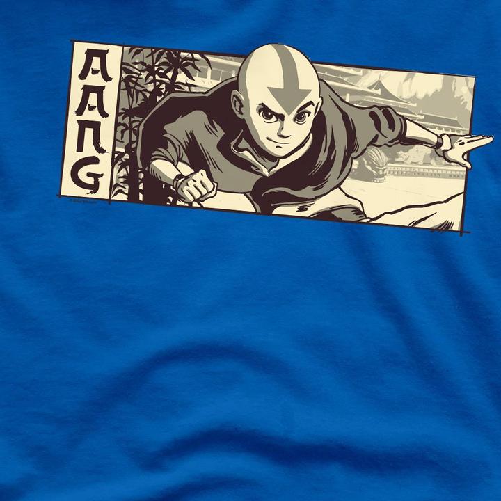 Actual product image Avatar: The Last Airbender Mens Aang Illustrated T-Shirt (3XL)