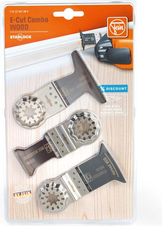 Produktbild Fein Tauchsägeblatt E-Cut Combo Starlock Wood, 3-teilig