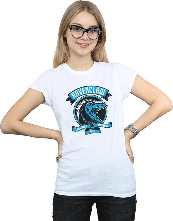 Actual product image Womens/Ladies Ravenclaw Toon Crest Cotton T-Shirt (L)