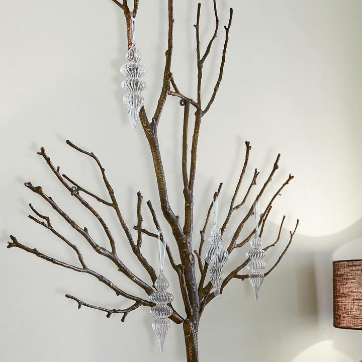 Produktbild Loberon Weihnachtsschmuck 4er Set Diorise klar (4 -teilig)