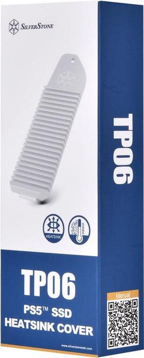 Actual product image Silverstone SST-TP06 - PS5 aluminium M.2 SSD cooler