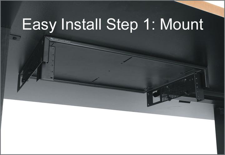 Actual product image Legrand TechBox UTB, 48.30cm (19"), 1-2 U, UTB-A2-14, 48.30cm (19") equipment rack, adjustment range 1U and
