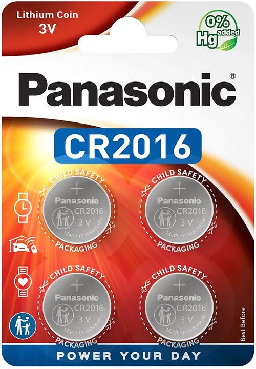 Actual product image Panasonic Lithium Power CR2016 (4 pcs., CR2016, 165 mAh)