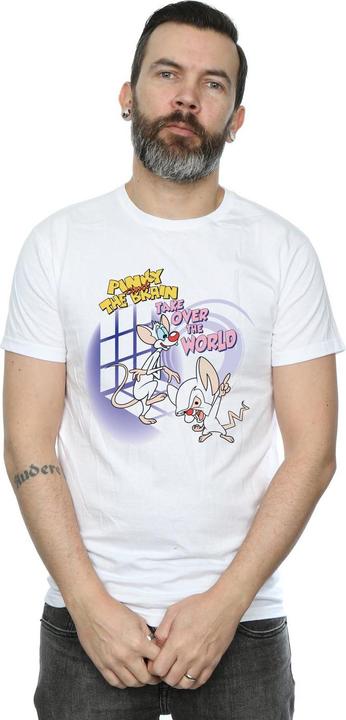 Image du produit Universal Textiles Mens Pinky And The Brain Take Over The World T-Shirt (5XL)