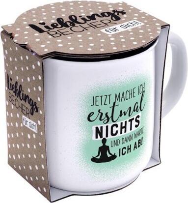 Produktbild Sheepworld Becher "Jetzt mache ich erstmal nichts und dann warte ich ab!" (350 ml)