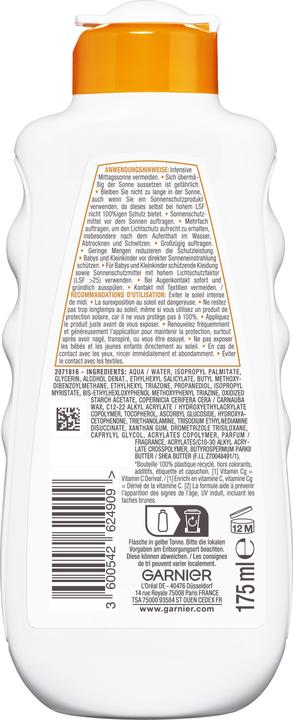 Image du produit Garnier Ambre Solaire Hydra 24 (Lait solaire, SPF 30, 175 ml)