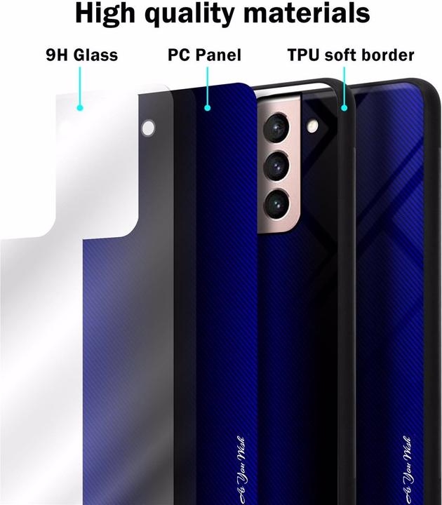 Immagine prodotto Cadorabo Copertura di vetro a strisce in TPU (Samsung Galaxy S21 5G)