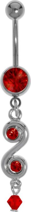 Produktbild Bijouteria Bauchpiercing (Acrylglas, Chirurgenstahl 316L, Kristall, Messing rhodiniert)