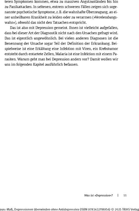 Produktbild Depressionen überwinden ohne Antidepressiva (Deutsch, Reinhard Mass, 2024)