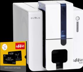 Produktbild Evolis Edikio Guest Flex Solution Printer 200 Karten 1000er Farbband (300 dpi)