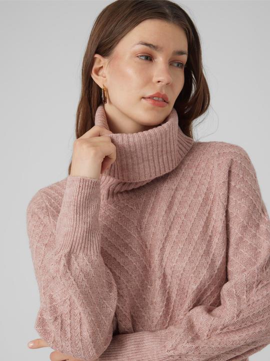 Produktbild Vero Moda VMANJASTINNA LONG COWL PULLOVER GA EXC Strickpullover (S)