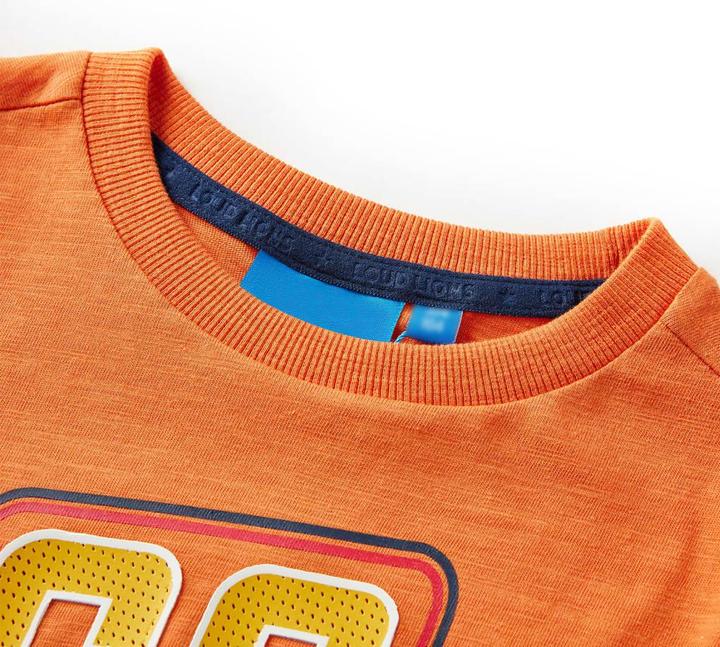 Produktbild VidaXL Kinder-Langarmshirt Dunkelorange 116,Material: 100 (116)