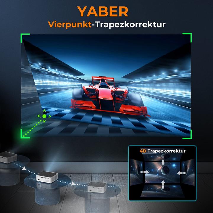 Immagine prodotto Yaber Proiettore Home Cinema V6 (Full HD, 8500 lm, 1.5:1)