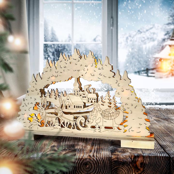 Produktbild HTI-Living Schwibbogen Weihnachtsschlitten