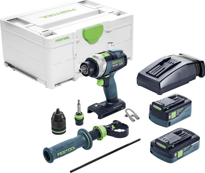 Actual product image Festool Cordless impact drill TPC 18/4 5.0/4.0 I-Plus (Rechargeable battery operated)