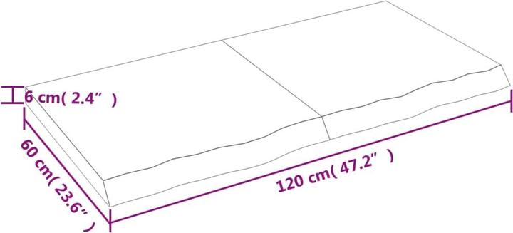 Immagine prodotto VidaXL Gianna (120 x 60 x 6 cm)