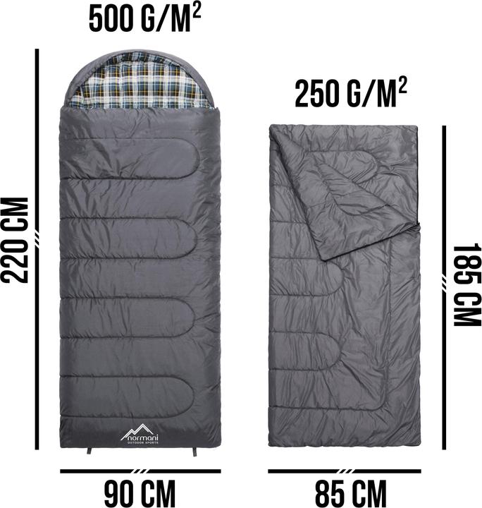 Produktbild Normani 4-in-1 Schlafsack Antarctica - 415 (220 cm)
