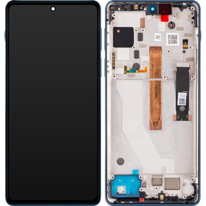 Actual product image Motorola Display Unit für Edge 20 Pro, blau Vegan Leather (Display)