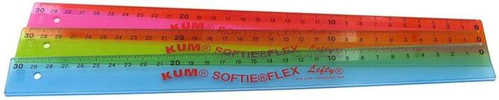 Actual product image Magni KUM GMBH CO. Ruler left-handed 30cm Softieflex assorted (30 cm)