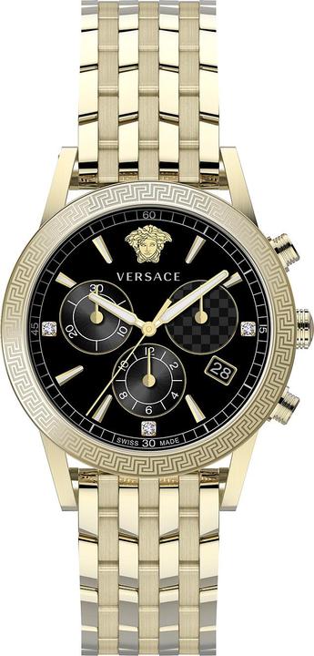 Versace VELT00919 Sport Tech Chronograph Damenuhr 40mm 5ATM (Sportuhr, 40 mm)
