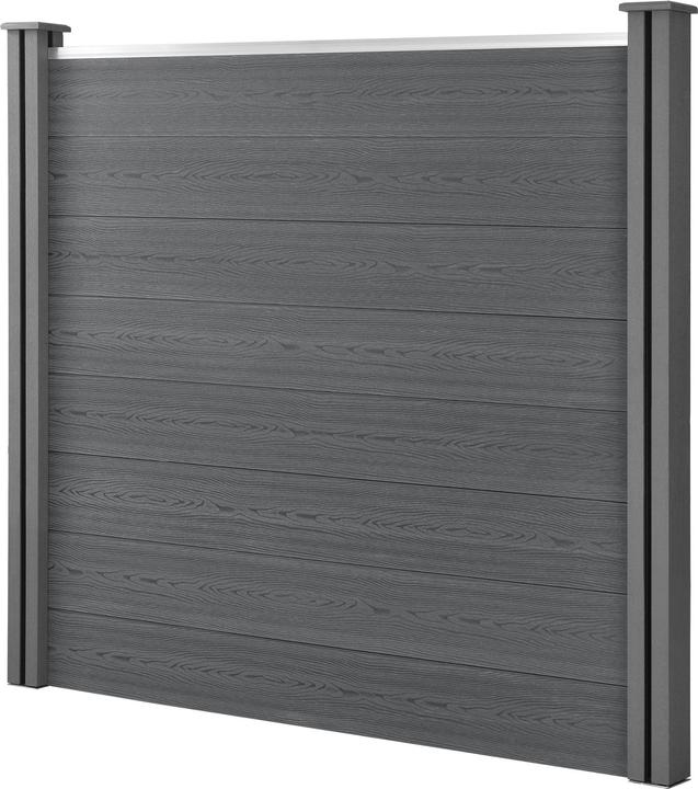Immagine prodotto neu.holz Recinzione da giardino in WPC 165x162 cm con paletti Paravento Privacy