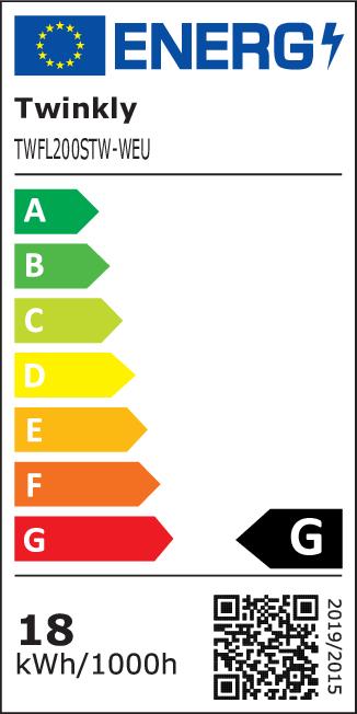 Energie-Label Twinkly Flex Kabel (Mehrfarbig, 200 cm, Indoor)
