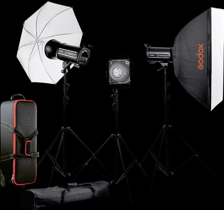 Image du produit Godox Kit de studio QT400II-C (400 W, Tête de flash)