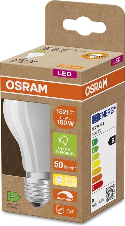 Actual product image Osram LED lamp (E27, 8.20 W, 1521 lm, 1 x, B)