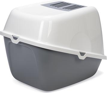 Produktbild Savic Katzentoilette Nestor Giant, weiss-grau (Katzenklo geschlossen)