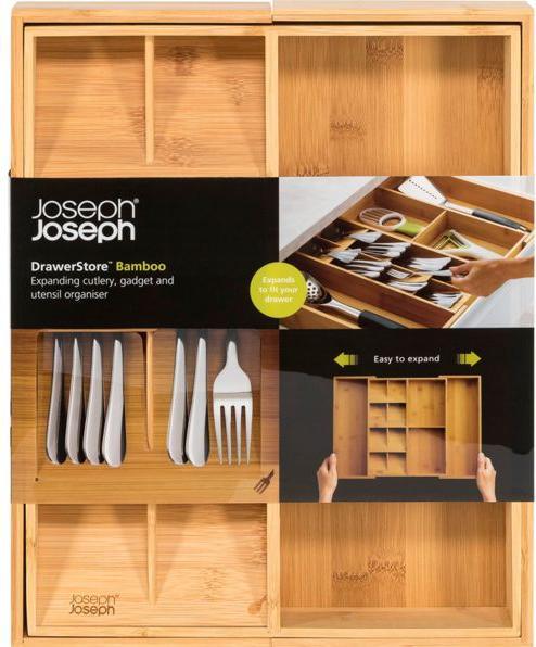 Produktbild Joseph Joseph DrawerStore Besteckkasten Bambus erweiterbar