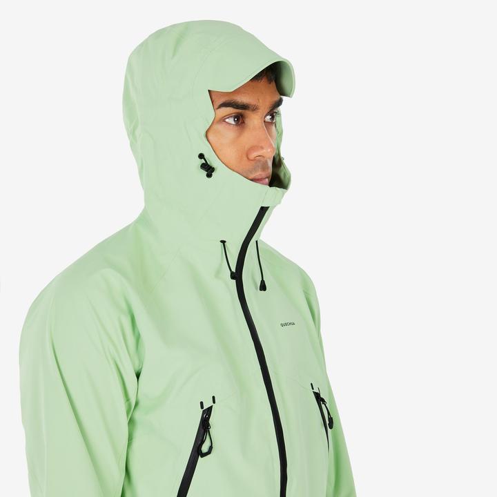 Image du produit Quechua Veste de randonnée homme imperméable légère - MH500 vert clair (44)