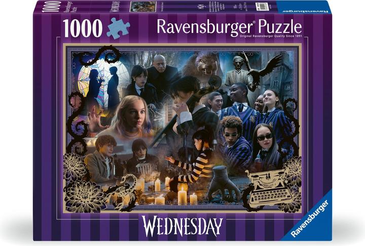 Actual product image Ravensburger Puzzle 12001228 - Wednesday - 1000 pieces Netflix puzzle for adults and children from (1000 pieces)