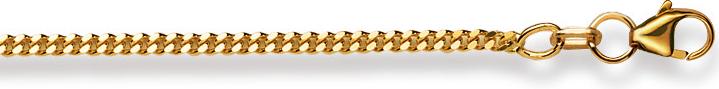 Immagine prodotto Natsumi Schmuck Collana in oro giallo 9K/375 carrarmato 2,1 mm (Oro giallo 375/9 K Oro giallo, 40 cm)