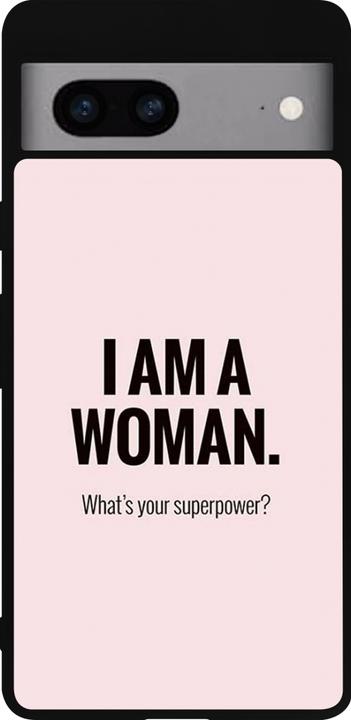 Image du produit PhoneLook Coque Silicone rigide noir I am a woman (Google Pixel 7a)