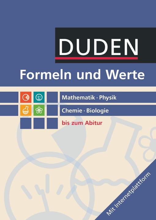 Actual product image Formeln und Werte. Mathematik - Physik - Chemie - Biologie bis zum Abitur (German, 2015)