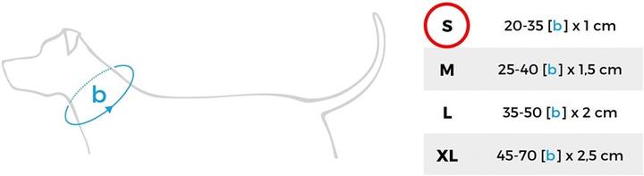 Produktbild amiplay Halsband Denim S, 10mm/20-35cm, dunkelblau (S, Hund, Allgemein)