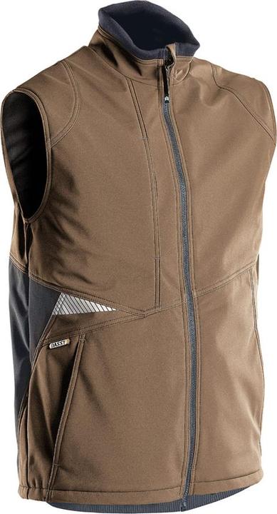 Produktbild Dassy Softshell-Weste Fusion lehmbraun/anthrazitgrau Gr. XL (XL)