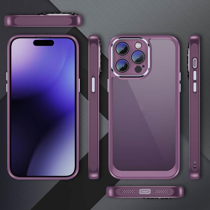 Actual product image Cover-Discount iPhone 15 Pro - Case with camera protection purple (Apple iPhone 15 Pro)