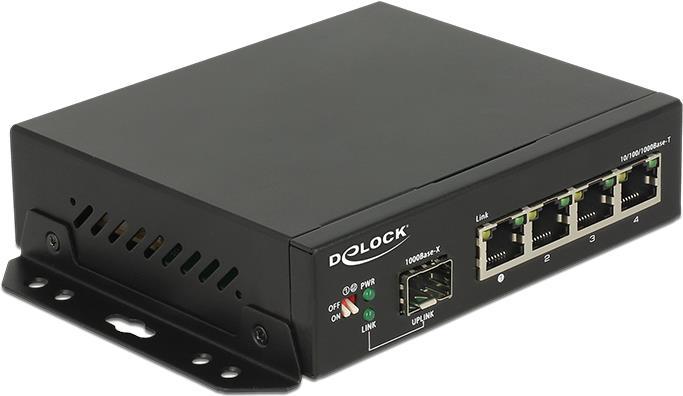 Actual product image Delock Gigabit Ethernet Switch 4 Port + 1 SFP (4 Ports)