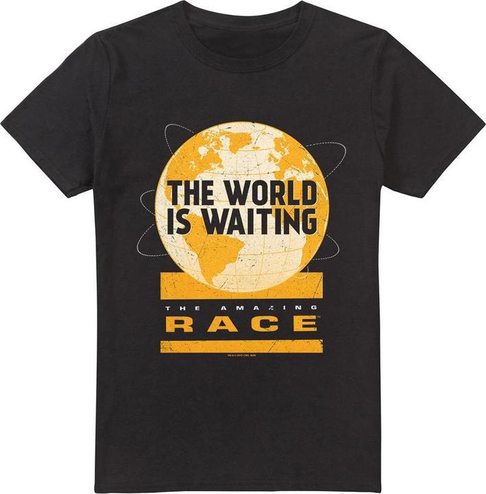 Actual product image The Amazing Race Mens Waiting World T-Shirt (3XL)