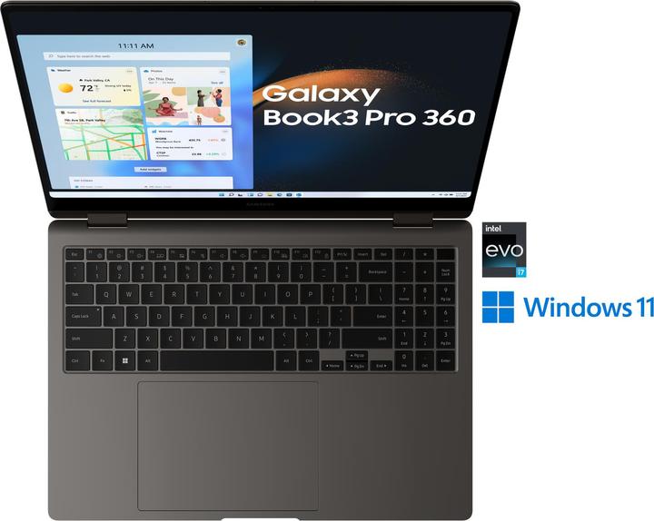 Immagine prodotto Samsung Galaxy Book3 Pro 360 (16", Intel Core i7-1360P, 16 GB, 512 GB, DE)