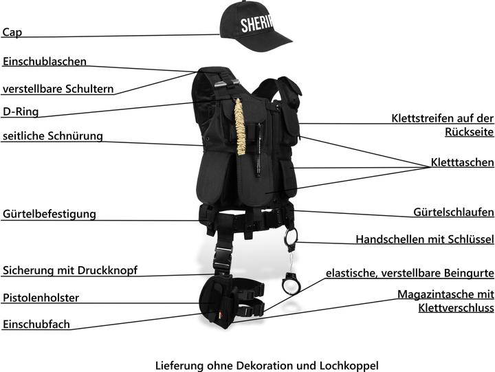 Produktbild Normani SWAT/POLICE/SECURITY Kostüm Karneval (XL)